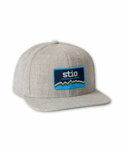 Flash Sale 😉 Stio A Mountain Company Hat 🧨 -Stio Sales Shop A Mountain Company Patch Trucker Hat Gray Heather Side