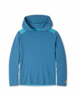 Promo 👏 Stio Kids' Divide Hooded Pullover 😀 -Stio Sales Shop Kids Divide Hooded Pullover Sturdy Blue Heather