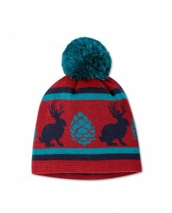 Outlet 🤩 Stio Kids' Jackalope Beanie ❤️ -Stio Sales Shop Kids Jackalope Beanie Risk Red