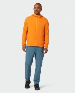 Cheap ❤️ Stio Men's Alpiner Hooded Jacket 😍 -Stio Sales Shop M Alpiner Hooded Jacket Orange Peel 1 Full