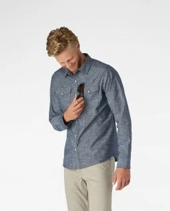 Best Pirce 👏 Stio Men's Ashton Chambray 👕 Shirt 😉 -Stio Sales Shop M Ashton Chambray Shirt Dark Chambray 2 d0f444bb 4f4a 4123 9d18 2ca3d4568725