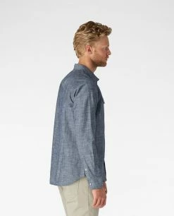 Wholesale 👏 Stio Men's Ashton Chambray 👚 Shirt - Past Season 🛒 -Stio Sales Shop M Ashton Chambray Shirt Dark Chambray 3 0ea5e2ac a149 4a73 8378 e1da1a897ee5