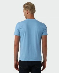 Budget ⭐ Stio Men's Bison Perch Tee 💯 -Stio Sales Shop M Bison Perch Tee Light Blue Heather 2