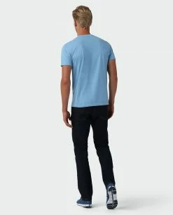 Budget ⭐ Stio Men's Bison Perch Tee 💯 -Stio Sales Shop M Bison Perch Tee Light Blue Heather 4
