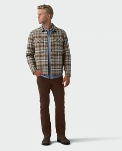 Best Sale 👍 Stio Men's Buckhorn Insulated Snap 👚 Shirt 🛒 -Stio Sales Shop M Buckhorn Insulated Snap Shirt Rodeo Dust Plaid 6