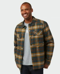 Best Sale 👍 Stio Men's Buckhorn Insulated Snap 👚 Shirt 🛒 -Stio Sales Shop M Buckhorn Insulated Snap Shirt Treeline Green Plaid 2