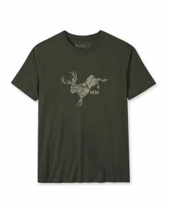 Promo 🔔 Stio Men's Bucking Jackalope Tee 😀 -Stio Sales Shop M Bucking Jack DarkGreen