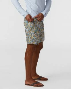 Wholesale 🧨 Stio Men's CFS Board Short - 16" 🎉 -Stio Sales Shop M CFS Board Short Quiet Gray Floral 16 2