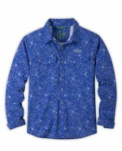 Budget 💯 Stio Men's CFS 👚 Shirt 🧨 -Stio Sales Shop M CFS Shirt Intrinsic Blue Floral