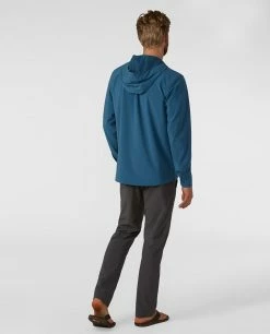 Outlet 🛒 Stio Men's CFS Sun Hoodie 🌟 -Stio Sales Shop M CFS Sun Hoodie River Shimmer 5