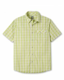 New 🛒 Stio Men's Curtis Camp 👕 Shirt SS 🤩 -Stio Sales Shop M Curtis Camp Shirt SS Forrage Green Plaid