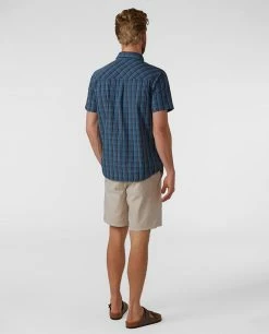 New 🛒 Stio Men's Curtis Camp 👕 Shirt SS 🤩 -Stio Sales Shop M Curtis Camp Shirt SS Mountain Shadow Plaid 4