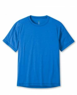 Outlet 🧨 Stio Men's Divide Tee SS 😉 -Stio Sales Shop M Divide Tech Tee SS Blue Jolt