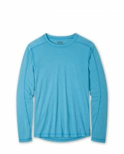 Best Pirce 🧨 Stio Men's Divide Tee LS 🌟 -Stio Sales Shop M Divide Tee LS Speedy Stream Heather