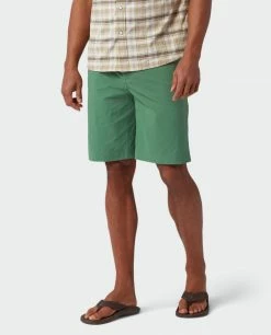 Hot Sale ❤️ Stio Men's Cut Bank Short 😍 -Stio Sales Shop M Drift Short Forest Canopy 3 Bottom
