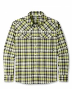 Best deal 🌟 Stio Men's Eddy Drift 👕 Shirt LS 🥰 -Stio Sales Shop M Eddy Drift Shirt LS Honeydew Plaid