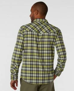 Best deal 🌟 Stio Men's Eddy Drift 👕 Shirt LS 🥰 -Stio Sales Shop M Eddy Drift Shirt LS Honeydew Plaid 3