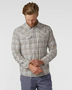 Best deal 🌟 Stio Men's Eddy Drift 👕 Shirt LS 🥰 -Stio Sales Shop M Eddy Drift Shirt LS Pebble Plaid 3