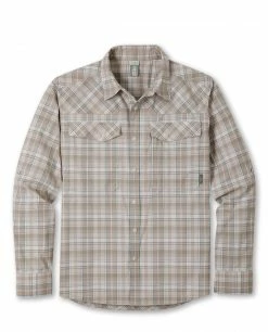 Best deal 🌟 Stio Men's Eddy Drift 👕 Shirt LS 🥰 -Stio Sales Shop M Eddy Drift Shirt Pebble Plaid