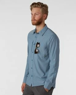 Top 10 🌟 Stio Men's Eddy Guide 👚 Shirt LS 🥰 -Stio Sales Shop M Eddy Guide Shirt River Shimmer 4