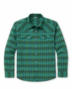 Promo 👏 Stio Men's Eddy 👕 Shirt LS 😉 -Stio Sales Shop M Eddy Shirt LS Forest Canopy Plaid