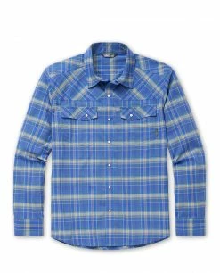 Promo 👏 Stio Men's Eddy 👕 Shirt LS 😉 -Stio Sales Shop M Eddy Shirt LS Skyline Plaid