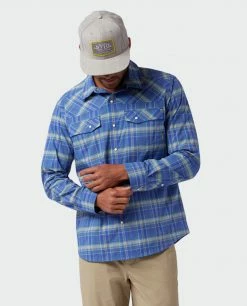 Promo 👏 Stio Men's Eddy 👕 Shirt LS 😉 -Stio Sales Shop M Eddy Shirt LS Skyline Plaid 5 Top13754