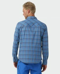 Hot Sale 🛒 Stio Men's Eddy Slope 👕 Shirt ✔️ -Stio Sales Shop M Eddy Slope Shirt Alpine Lake Plaid 3