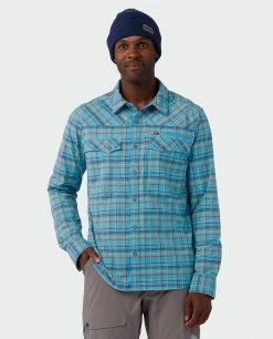 Hot Sale 🛒 Stio Men's Eddy Slope 👕 Shirt ✔️ -Stio Sales Shop M Eddy Slope Shirt Dusty Denim 1