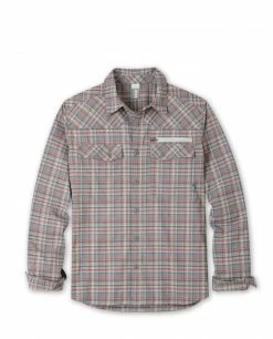 Hot Sale 🛒 Stio Men's Eddy Slope 👕 Shirt ✔️ -Stio Sales Shop M Eddy Slope Shirt LS Powder Fox Plaid