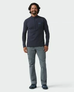 Promo 🔔 Stio Men's Fremont Stretch Fleece Half Zip ❤️ -Stio Sales Shop M Fremont Stretch Fleece Half Zip Mulberry Temp 3
