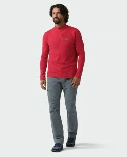 Promo 🔔 Stio Men's Fremont Stretch Fleece Half Zip ❤️ -Stio Sales Shop M Fremont Stretch Fleece Half Zip Risk Red 3 43faa9c9 b501 46e4 b53a ec5373cf3f8b