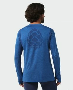 Deals 🌟 Stio Men's Basis® Seamless Tech Crew 🌟 -Stio Sales Shop M Full Range Seamless Crew LS Alpine Lake Heather 3