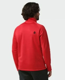 Hot Sale 👏 Stio Men's Gannett Peak Fleece Half Zip 🎉 -Stio Sales Shop M Gannett Peak Half Zip Risk Red 3