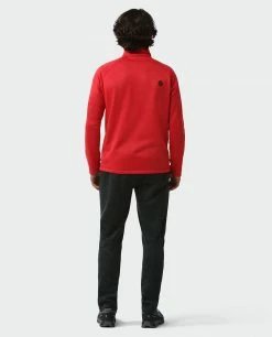 Hot Sale 👏 Stio Men's Gannett Peak Fleece Half Zip 🎉 -Stio Sales Shop M Gannett Peak Half Zip Risk Red 5