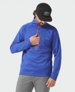 Hot Sale 👏 Stio Men's Gannett Peak Fleece Half Zip 🎉 -Stio Sales Shop M Gannett Peak Half Zip Skyline 5 Top