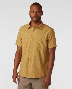 Cheap 🤩 Stio Men's Hagen Trail 👚 Shirt 🌟 -Stio Sales Shop M Hagen Trail Shirt Amber Resin Plaid 1
