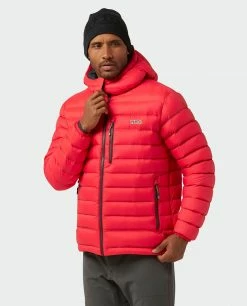 Buy 🎁 Stio Men's Hometown Down Hooded Jacket 🛒 -Stio Sales Shop M Hometown Down Hooded Jacket Risk Red 1