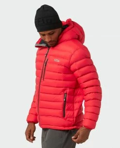 Buy 🎁 Stio Men's Hometown Down Hooded Jacket 🛒 -Stio Sales Shop M Hometown Down Hooded Jacket Risk Red 2