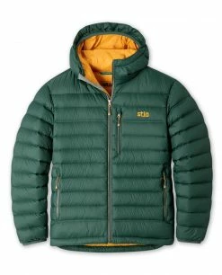 Buy 🎁 Stio Men's Hometown Down Hooded Jacket 🛒 -Stio Sales Shop M Hometown Down Hooded Jacket Treeline Green
