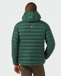 Buy 🎁 Stio Men's Hometown Down Hooded Jacket 🛒 -Stio Sales Shop M Hometown Down Hooded Jacket Treeline Green 5