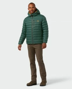 Buy 🎁 Stio Men's Hometown Down Hooded Jacket 🛒 -Stio Sales Shop M Hometown Down Hooded Jacket Treeline Green 6