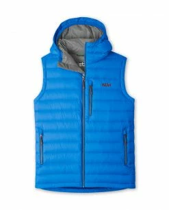 Cheapest ⌛ Stio Men's Hometown Down Hooded Vest 🤩 -Stio Sales Shop M Hometown Down Hooded Vest Alpine Blue