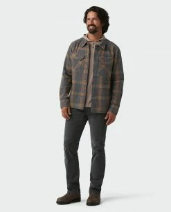 Flash Sale ✨ Stio Men's Hutkeeper Flannel 👕 Shirt 💯 -Stio Sales Shop M Hutkeeper Flannel Shirt Bourbon Plaid 4