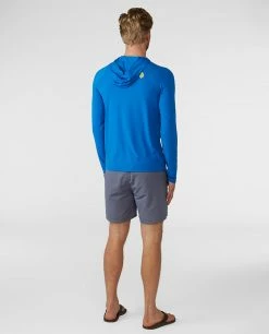 Discount ✨ Stio Men's Hylas Hooded Pullover ⌛ -Stio Sales Shop M Hylas Hooded Pullover Blue Jolt 4