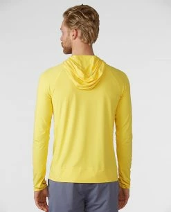 Discount ✨ Stio Men's Hylas Hooded Pullover ⌛ -Stio Sales Shop M Hylas Hooded Pullover Dazzling Sunflower 2