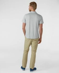 Buy 👍 Stio Men's Icefloe Tech Polo SS 🌟 -Stio Sales Shop M Icefloe Tech Polo Quiet Gray 4