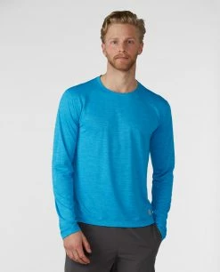 New 🧨 Stio Men's Icefloe Tech Tee LS 🧨 -Stio Sales Shop M Icefloe Tech Tee LS Rapid Blue 1