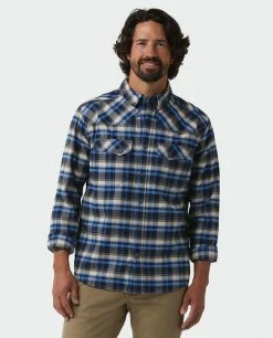 Cheap 🔥 Stio Men's Junction Midweight Flannel 👚 Shirt 🔥 -Stio Sales Shop M Junction Midweight Flannel Shirt Alpine Lake Plaid 1