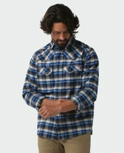 Cheap 🔥 Stio Men's Junction Midweight Flannel 👚 Shirt 🔥 -Stio Sales Shop M Junction Midweight Flannel Shirt Alpine Lake Plaid 2